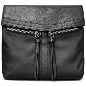 Botkier New York Vegan Leather Backpack Black Top Handle Mini Handbag Purse NWT